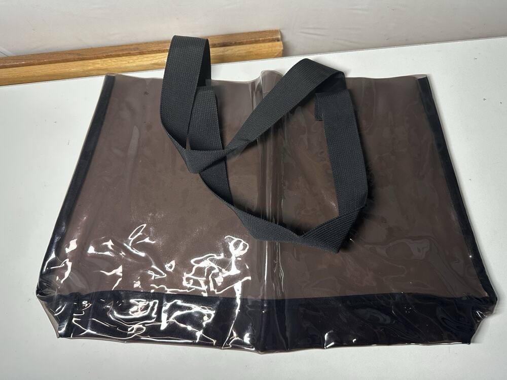 TotePrint Men's Stadium Approved Large Clear Tote Beach Bag,15.75x12.6x4"